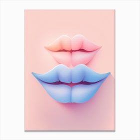  Lips VECTOR ART Canvas Print