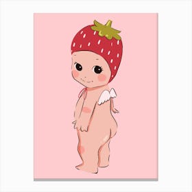 Strawberry Baby | Kewpie Inspired Canvas Print