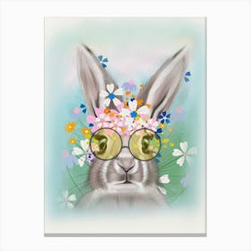 Through Gentle Eyes - Dreamy Rabbit Portrait Stampe su tela