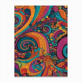 Psychedelic Swirls 4 Canvas Print