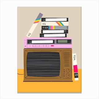 Vhs Nostalgia Canvas Print