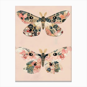 Spring Butterflies William Morris Style 1 Canvas Print