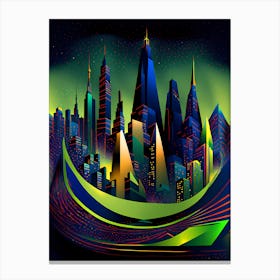 Futuristic Cityscape 5 Canvas Print