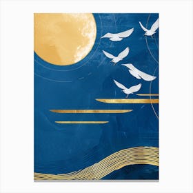 Doves In The Sky 1 Canvas Print