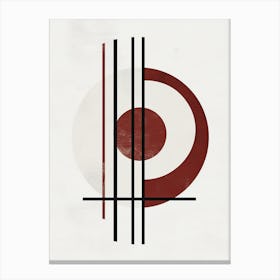 Dublin Rhythms Minimalist Bauhaus Canvas Print