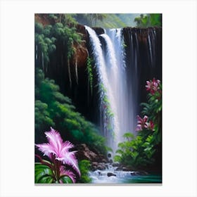 Millaa Millaa Falls, Australia Peaceful Oil Art  Canvas Print