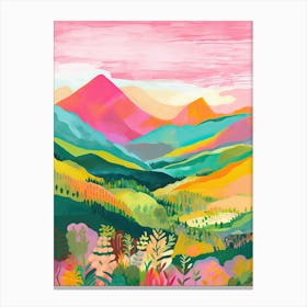 Peru Rainbow Mountain Travel Italy Housewarming Painting Canvas Print