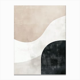 Neutral Pulse Minimalist Style Canvas Print