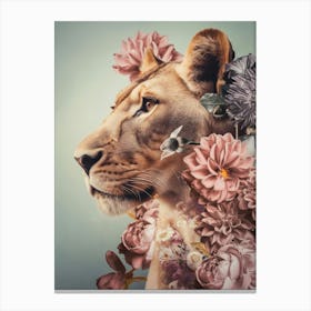 Portrait Of A Lion 2 Canvas Print