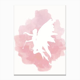 Fairy Pink Watercolour Canvas Print