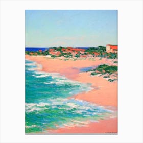 Plage Des Graniers 2 Saint Tropez France Monet Style Canvas Print