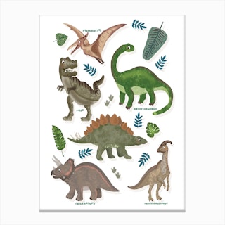 Dino Squad Canvas Print