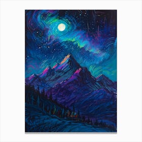 Aurora Night Sky 1 Canvas Print