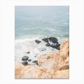 Malibu Ocean Rocks Canvas Print