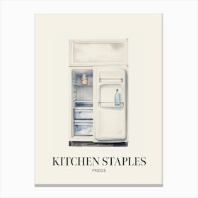Kitchen Staples Fridge 3 Canvas Print
