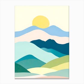 'Sunrise' Abstract Canvas Print