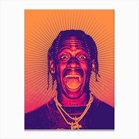 Travis Scott Rapper music Rap Hip hop 1 Canvas Print