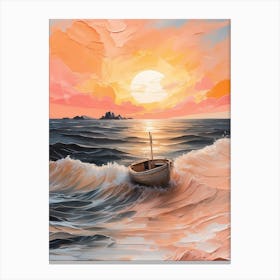 Sunset on sea Canvas Print Canvas Print