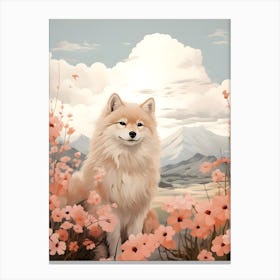 Modern Japandi Dog 1 Canvas Print