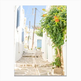 Greek Island Village Canvas Print