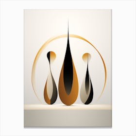 Penguin Minimalist Abstract 1 Canvas Print