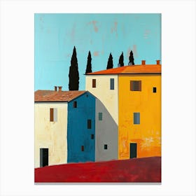 Houses In Tuscany, Italy 1 Canvas Print