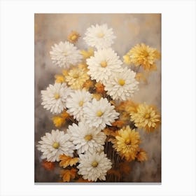 Daisies In A Vase Canvas Print