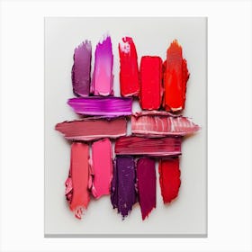 Lipsticks In A Circle Canvas Print