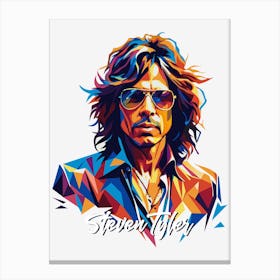 Steven Tyler Aerosmith 02 Portrait Music Icon WPAP Pop Art Style Canvas Print