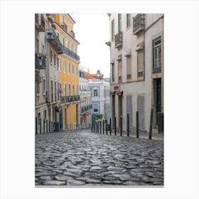 A street in Bairo Alto in Lisbon, Portugal - summer street and travel photography by Christa Stroo Photography. Canvas Print