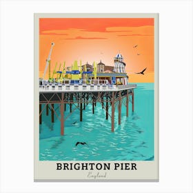 Brighton Pier Travel Canvas Print