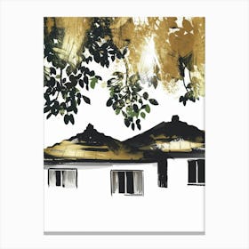 House Under The Tree Canvas Print