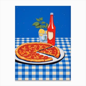 Pizza Abstract Canvas Print