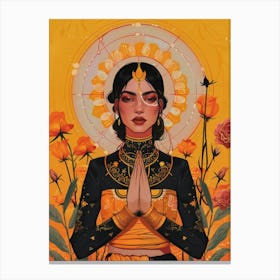 Spiritual Women India Canvas Print
