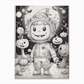 Halloween Kid Canvas Print