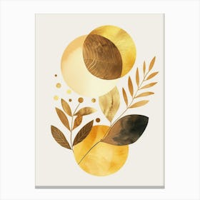 Gold Abstract Painting 6 Canvas Print