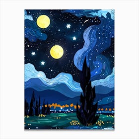 Starry Night 193 Canvas Print