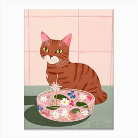 Cat And Jell O 6 Canvas Print