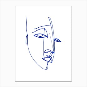 Portrait Of A Face 1 Canvas Print
