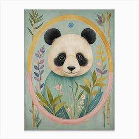 Pastel Panda Canvas Print