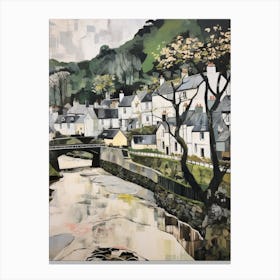 Lynton And Lynmouth (Devon) Painting 1 Canvas Print