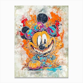 Mickey Mouse Halloween Canvas Print