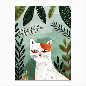 Cat In The Forest 6 Canvas Print