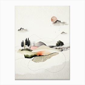 Minimalist Landscape Canvas Print