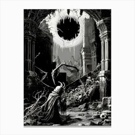 Dark Gothic Demon Canvas Print