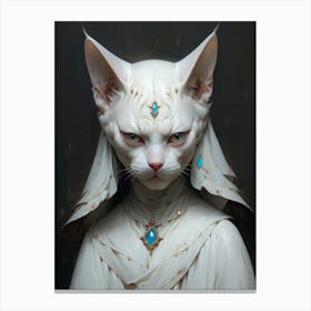 White Cat 1 Canvas Print