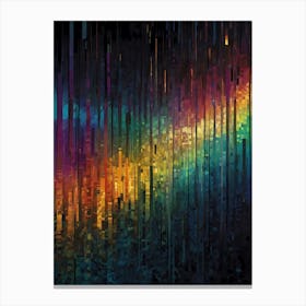 Rainbow Rays Canvas Print