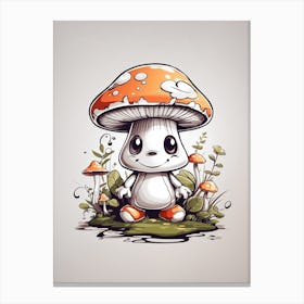 Default Design Tshirt Graphic Cute Cartoon Of A Mushroom Full 2 F77dadc5 3a20 460d A679 80c115c7bacc 1 Canvas Print