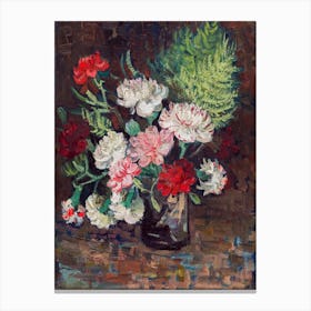Vase With Carnations, Van Gogh Canvas Print