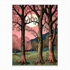 William Morris Cherry Blossoms Canvas Print